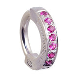 Combo Set - SAVE 15% with this 4 Piece Hot Pink CZ Sterling Silver Navel Ring / Belly Ring Collection - Exclusively by TummyToys